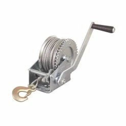Budget 🌟 Generic Hand Cable Winch 1200 Lb Crank Geared ❤️