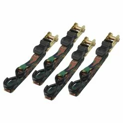 Discount 👏 Neiko 4 Pc 1" X 15' Camouflage Ratcheting Tie Down Strap 51046A 🎁