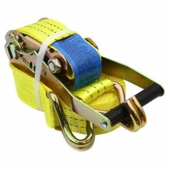 Discount 👍 Stark 2 Inch X 27 Ft Ratchet Tie Down J Hook 8000 Lb. 🔥