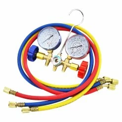 Flash Sale 🔔 Stark R12, R22, R502, R134 A/C Manifold Gauge Hose Refrigerant Set ⭐