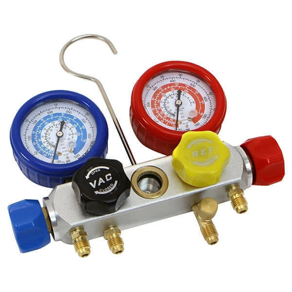 Hot Sale 👍 Stark 4 Way Valve A/C Manifold Gauge R12, R410, R22, R134A 🎁 - Image 2
